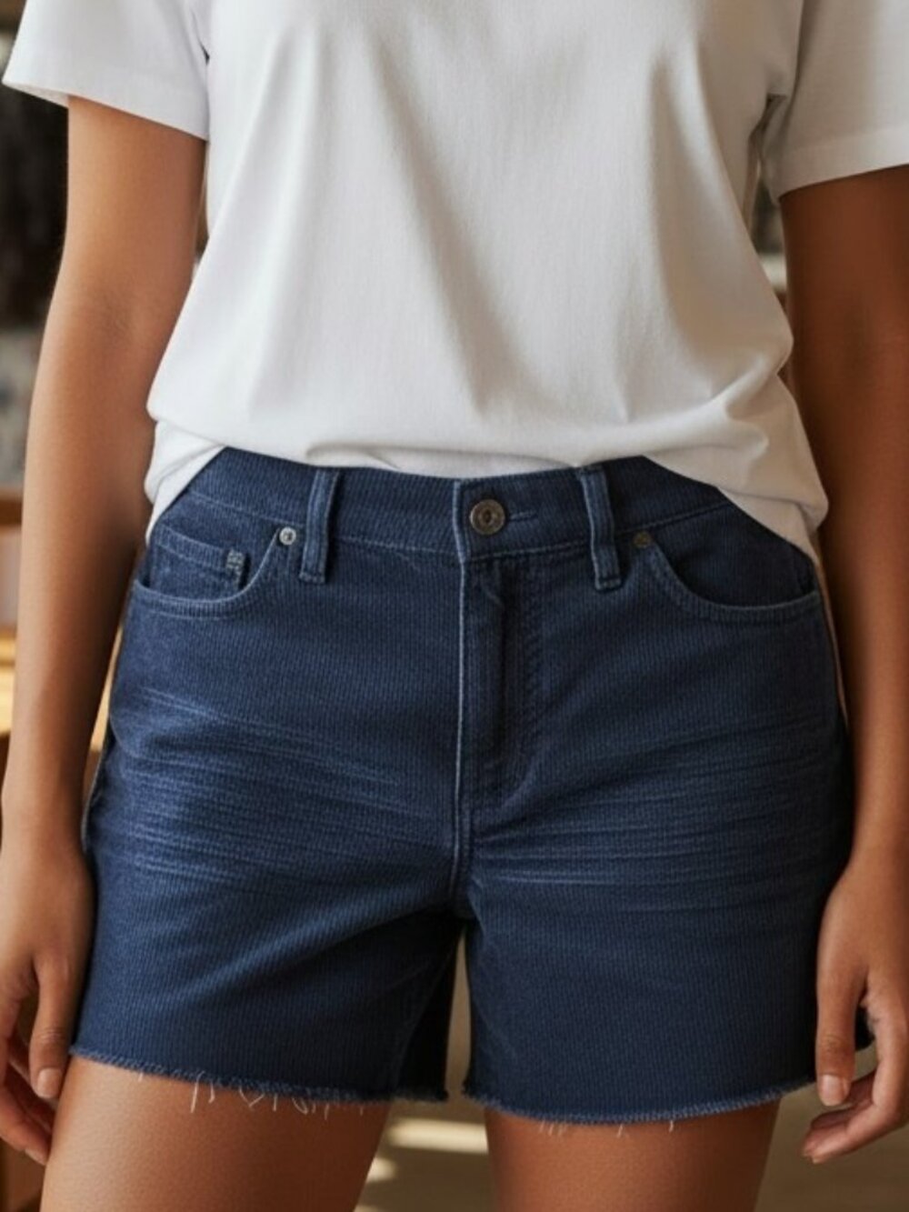 NWOT CARVE DESIGNS ( 8 ) OAHU 4" Rough Hem Corduroy Shorts